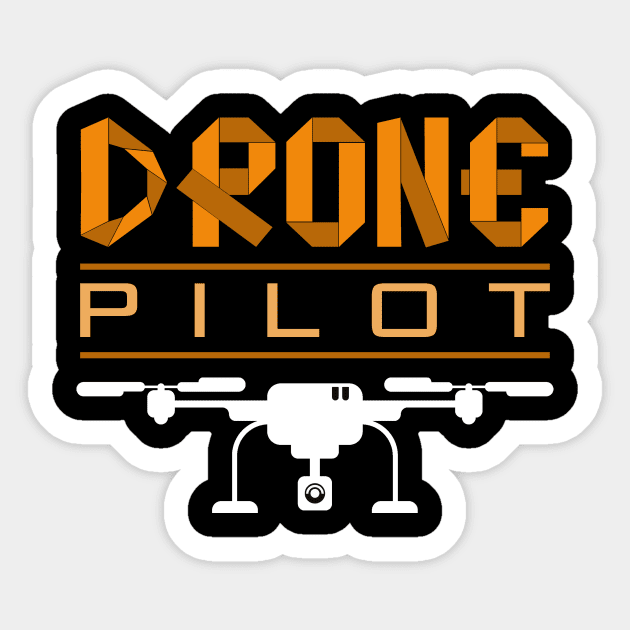 Aircraft Drone Pilot Drones Sticker by shirtsyoulike